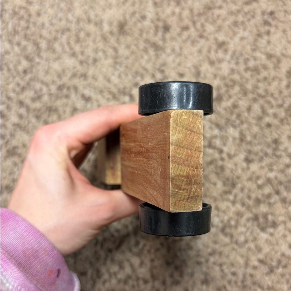 Wooden Toy Car with Black Wheels - Picture 7 of 8